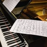 Grand Piano With Sheet Music