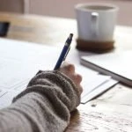 Handwriting On Desk