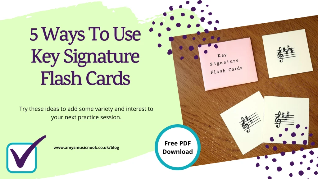 Five Ways To Use Key Signature Flash Cards Image